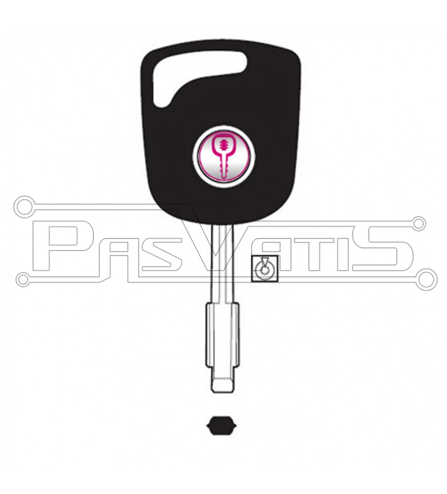 FO21 κλειδί με υποδοχή για Ford