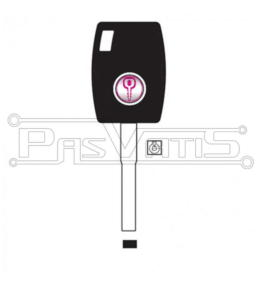 HU101 transponder key for Ford