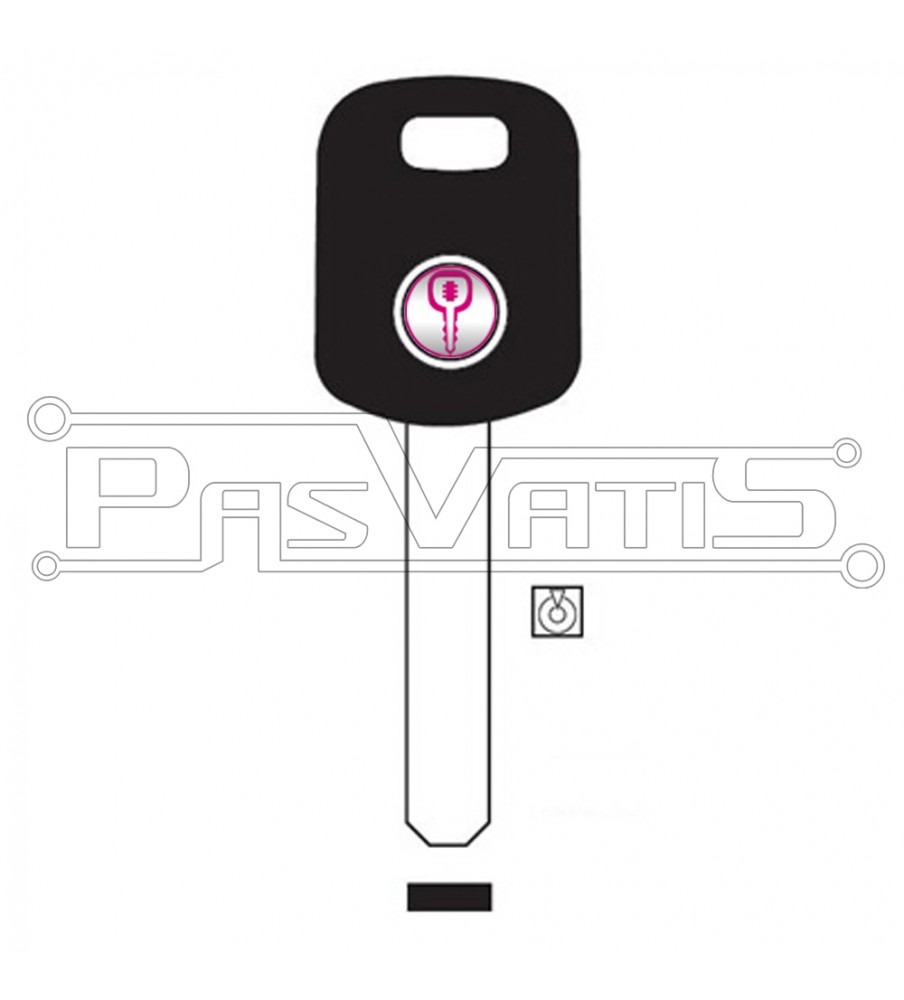 HON66 κλειδί με υποδοχή για transponder για Honda