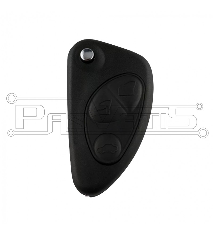 SIP22 3 button flip remote case for Alfa Romeo