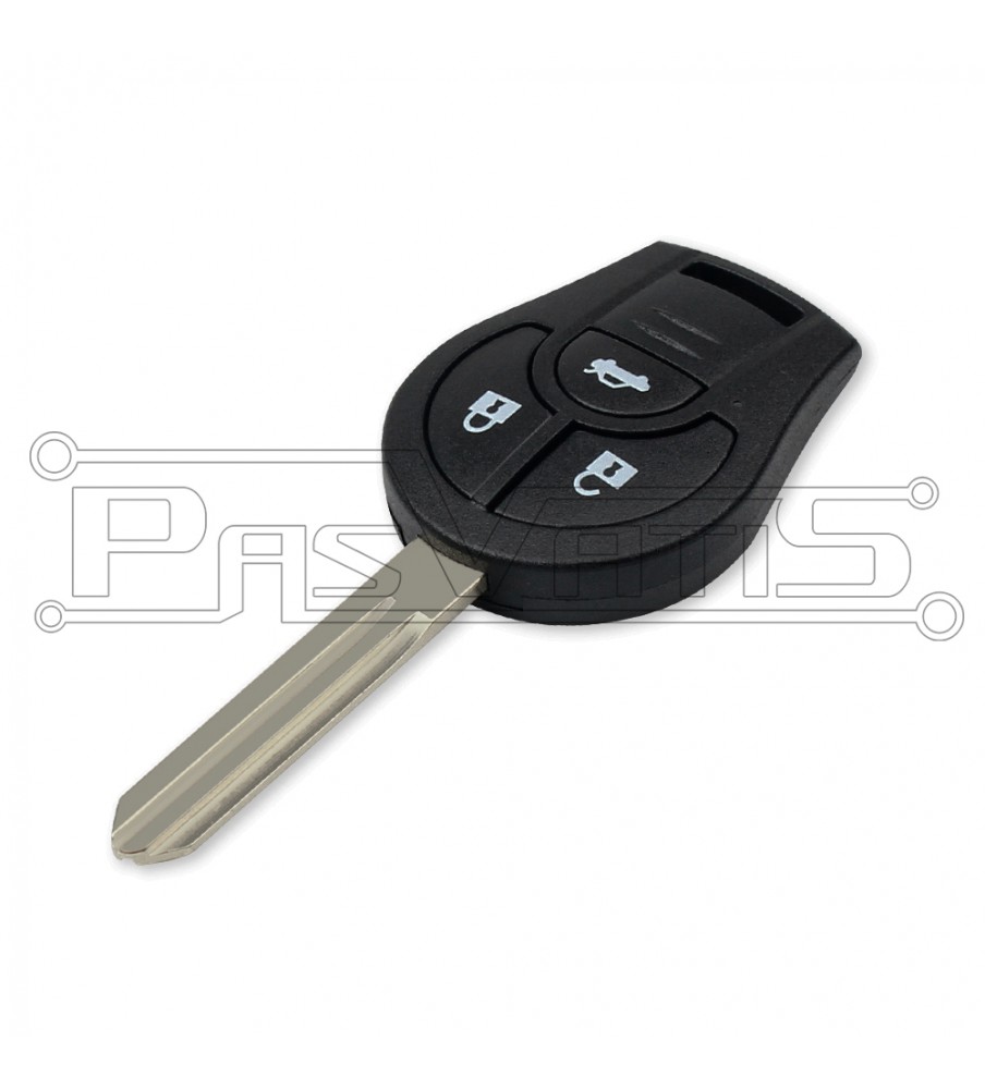 NSN14 κέλυφος τηλεχειριστηρίου με 3 κουμπιά για Nissan