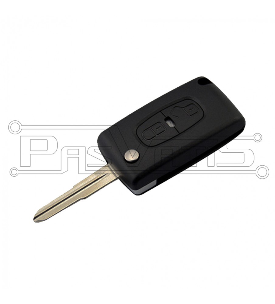 MIT11R αναδιπλούμενο κέλυφος με 3 κουμπιά (χωρίς βάση μπαταρίας) για Peugeot