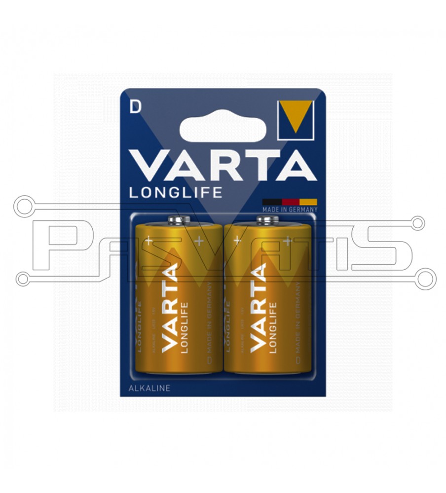 Alkaline LONGLIFE battery D VARTA (pack of 2)