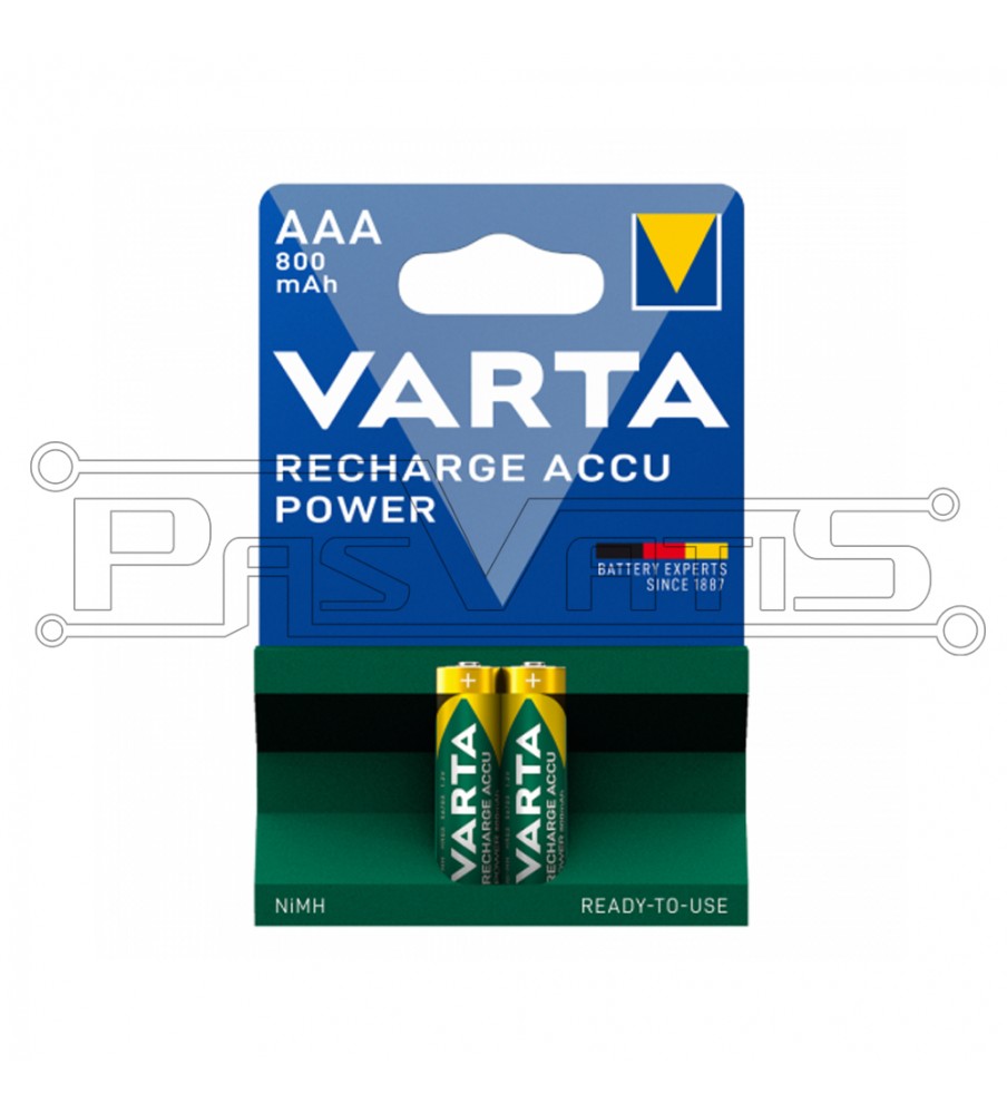 AAA reachargable battery 800mAh VARTA (pack of 2)
