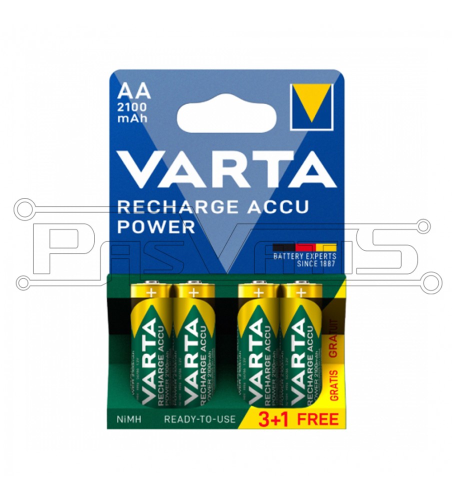 AA reachargable battery 2100mAh VARTA (pack of 4)