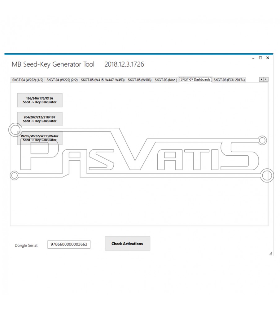 SKGT07 update – Πίνακα οργάνων (Dashboards) και ενεργοποίηση AMG – W204, W207, W212,