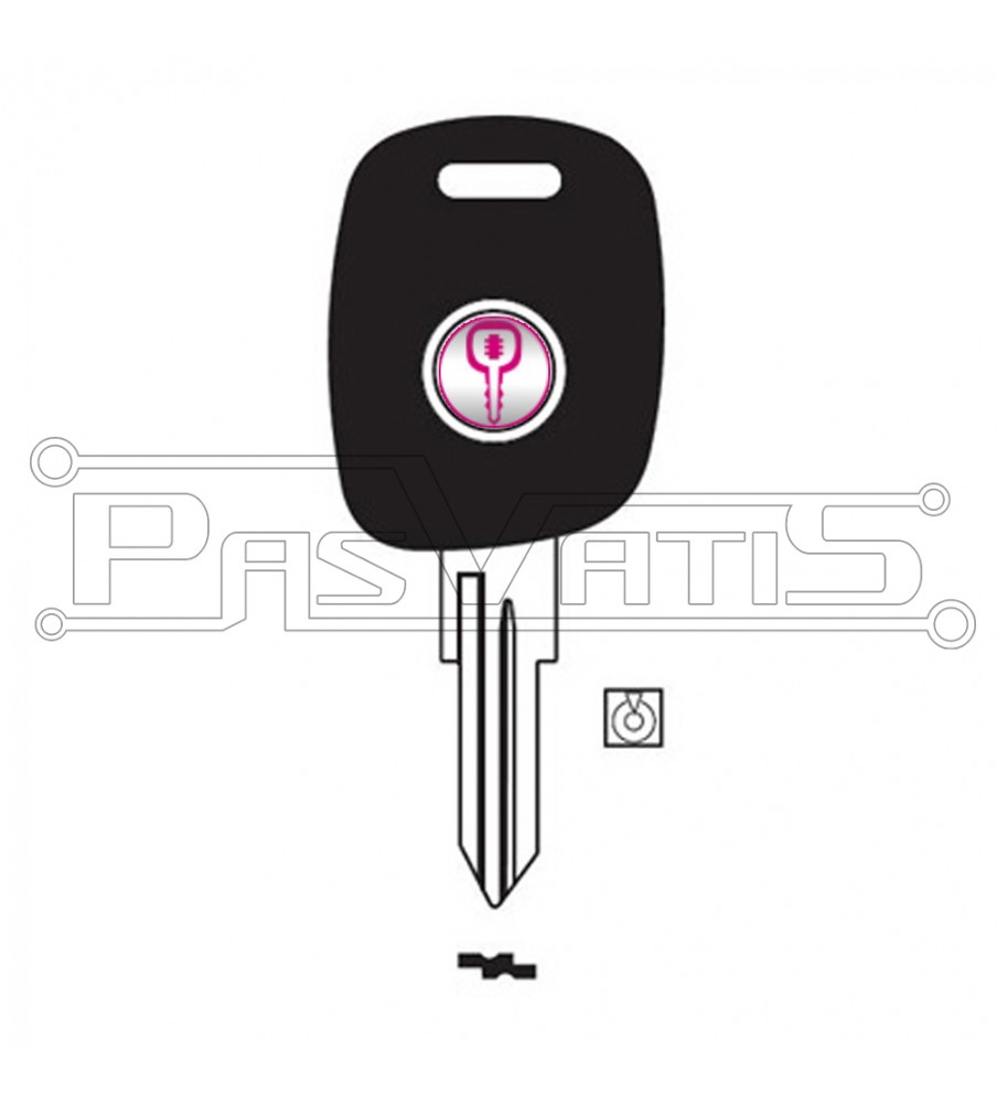 DAC2P-T00 transponder key